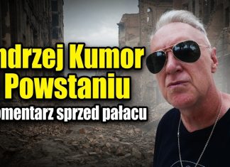 Andrzej Kumor o Powstaniu komentuje sprzed pałacu