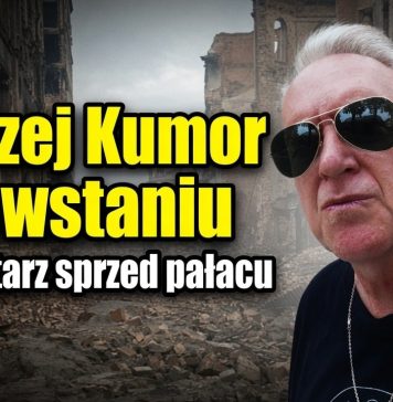 Andrzej Kumor o Powstaniu komentuje sprzed pałacu