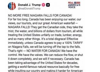 Trump grozi wstrzymaniem Niagary? – Fałszywka podbija Internet