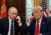 Godzinna rozmowa Putina z Trumpem