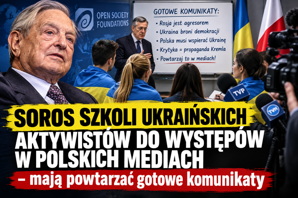 Soros szkoli ukraińskich aktywistów do występów w polskich mediach – mają powtarzać gotowe komunikaty