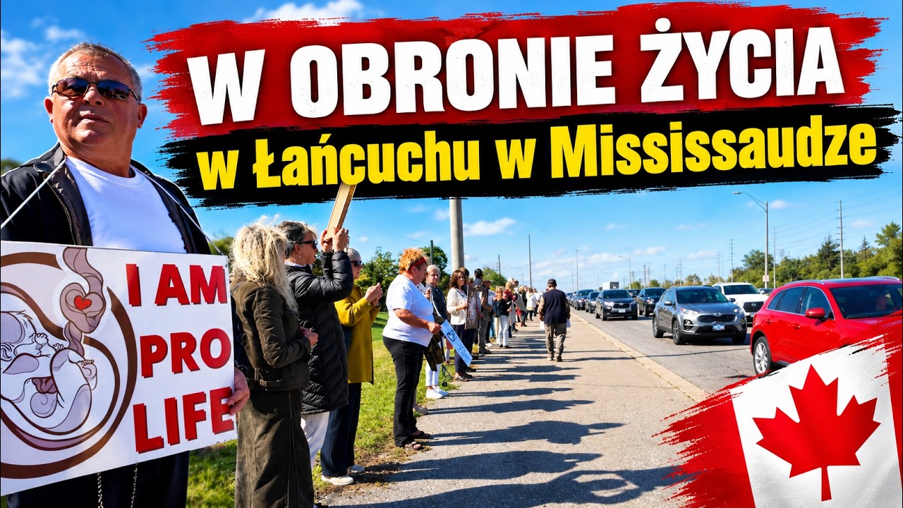 W obronie życia – ludzki łańcuch w Mississaudze